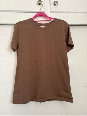 Tan Cotton T-Shirt